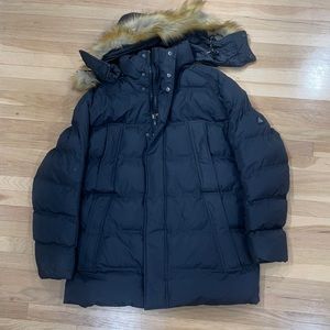 Spire By Galaxy Men’s Parka Jacket Black Damaged with New Tags